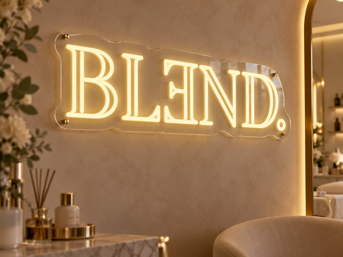 Neon "BLEND."
