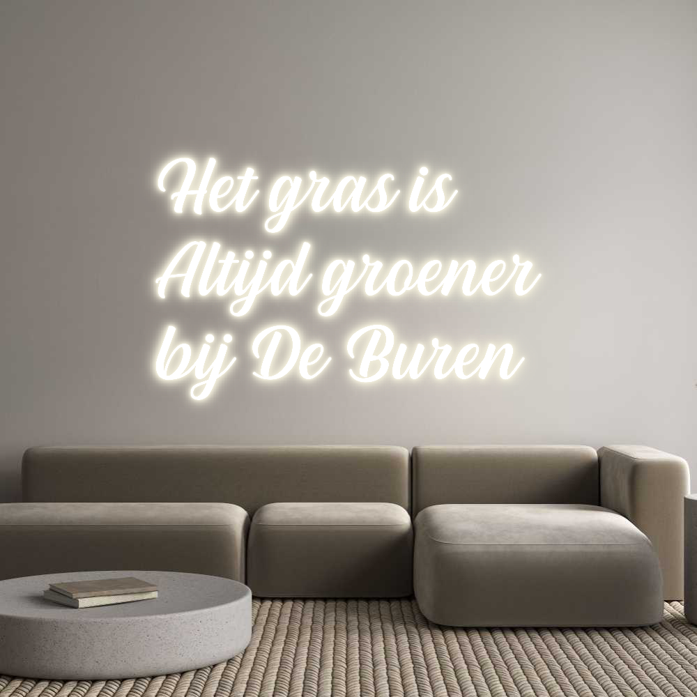 NEONSIGN: Het gras is ...
